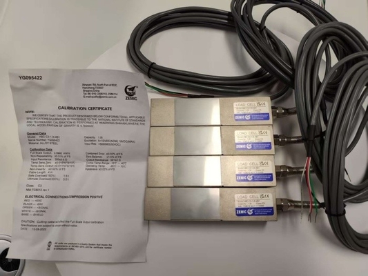 ZEMIC H8C Sensor de transductor de haz de cizallamiento de clase C3 de 1 tonelada para balanza de pisos