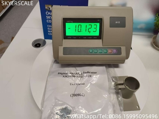 Indicador de peso LCD XK3190-A12 para balanzas digitales de plataformas de pesaje