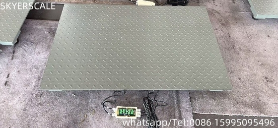 Plataforma de acero suave de 0,8mx1,2m Pesada pesada de 3 toneladas Balanza de suelo industrial