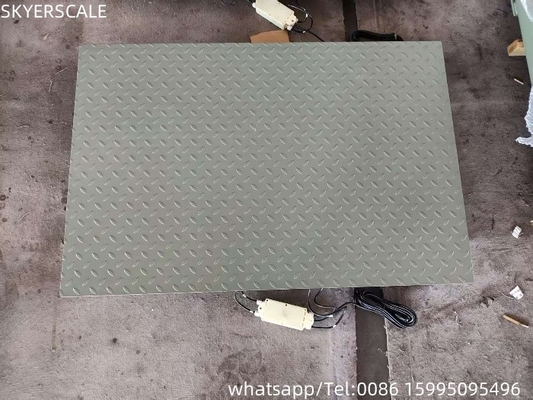 Plataforma de acero suave de 0,8mx1,2m Pesada pesada de 3 toneladas Balanza de suelo industrial