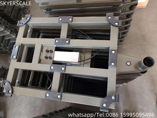 Escala de banco digital de celdas de carga de aluminio industrial 300x400mm 60kg para pesaje preciso