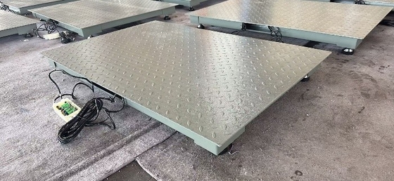 Balanzas de plataformas de acero carbono de 0,8 x 1,2 m de 2 t