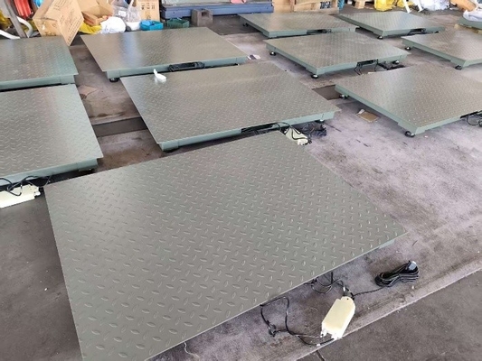 Balanzas de plataformas de acero carbono de 0,8 x 1,2 m de 2 t