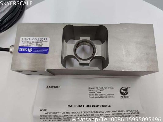 El sensor de la célula de carga OIML impermeable IP68 de Zemic BM6G-C3-100kg-3B