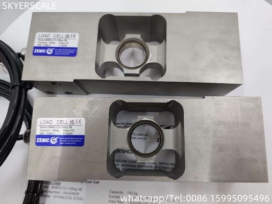 El sensor de la célula de carga OIML impermeable IP68 de Zemic BM6G-C3-100kg-3B