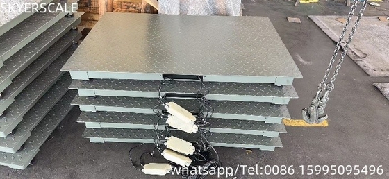Entrega de balanzas industriales de suelo de 3 toneladas x 1,2 m