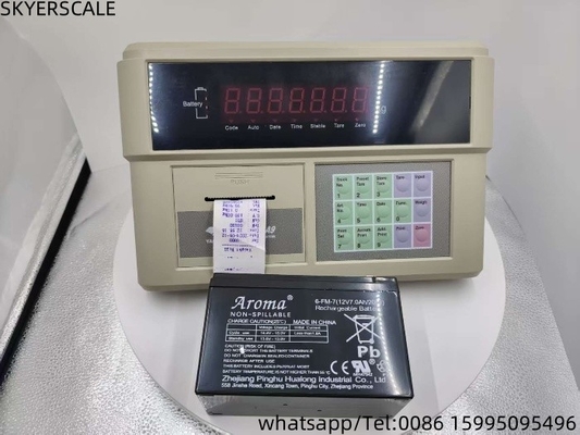 Peso del monitor de indicador de plástico YAOHUA XK3190-A9P Impresora incorporada para la balanza del camión