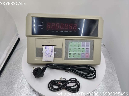 Peso del monitor de indicador de plástico YAOHUA XK3190-A9P Impresora incorporada para la balanza del camión