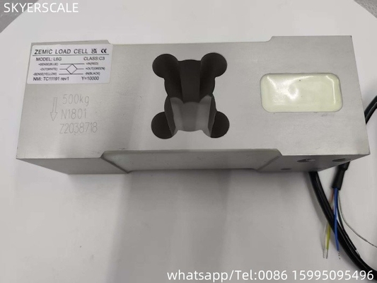 ZEMIC Sensor de células de carga de aluminio IP65 de punto único L6G de 100 kg ~ 500 kg