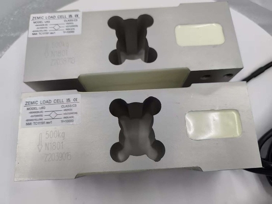 ZEMIC Sensor de células de carga de aluminio IP65 de punto único L6G de 100 kg ~ 500 kg