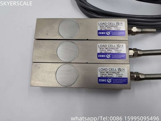 ZEMIC H8C Balanzas de suelo de 500 kg Clase C3 OIML Célula de carga de viga de cizallamiento aprobada
