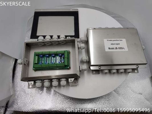 Clasificación de impermeabilidad IP67 de acero inoxidable de unión caja 10 alambre para el puente de pesaje