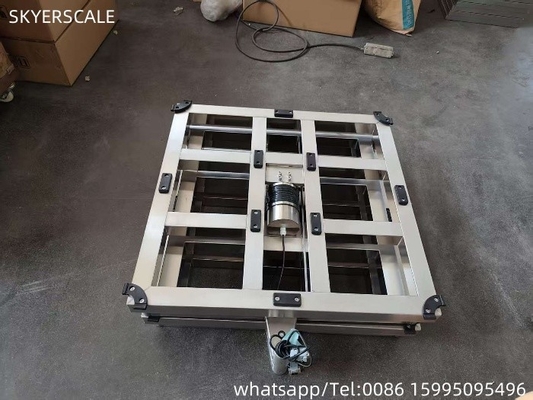 Acero inoxidable 304 500x500mm 500kg Cuadro de escala de banco digital con plataforma