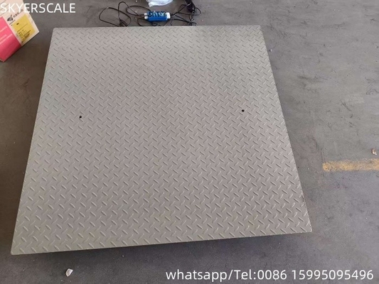 0.9x1.5m 2t Escala de plataforma de acero carbono Balanzas electrónicas de pesaje digital Balanza de piso industrial
