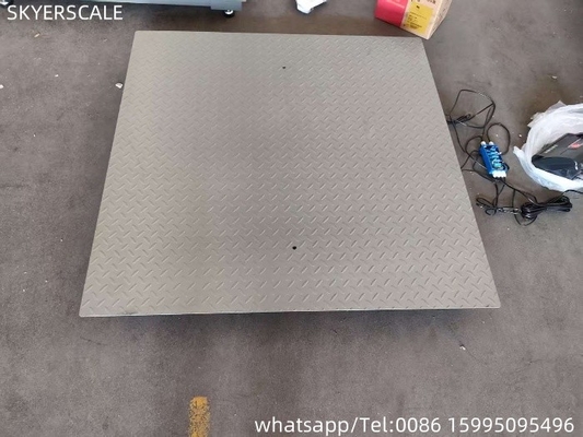0.9x1.5m 2t Escala de plataforma de acero carbono Balanzas electrónicas de pesaje digital Balanza de piso industrial