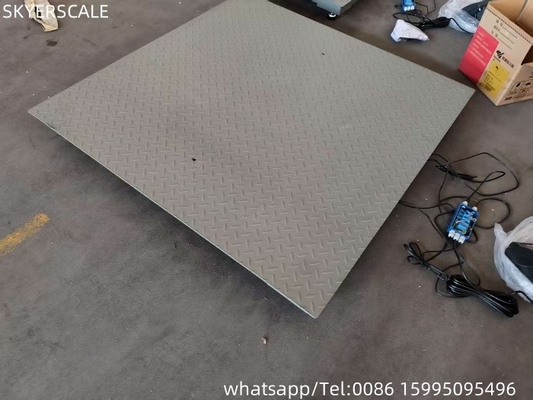 0.9x1.5m 2t Escala de plataforma de acero carbono Balanzas electrónicas de pesaje digital Balanza de piso industrial