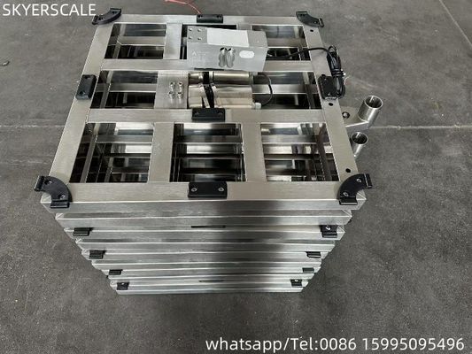 Escala de plataforma de pesaje de acero inoxidable de 600x600 mm y 500 kg