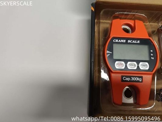 Escala de grúa electrónica de acero eléctrico de 300 kg Escala colgante digital 3 * AA Batería seca