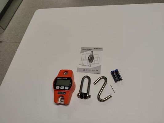 Escala de grúa electrónica de acero eléctrico de 300 kg Escala colgante digital 3 * AA Batería seca