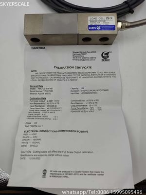Zemic H8C-C3-1T Single Point Shear Beam Load Cell 1000KG Force Sensor