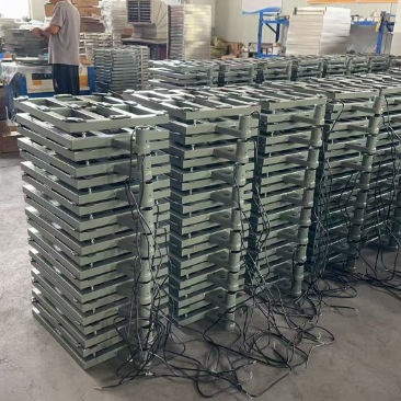 60*80 Digital Electrónica 300kg Banco de acero al carbono Plataforma postal Escala 100kg 150kg 300kg 500kg
