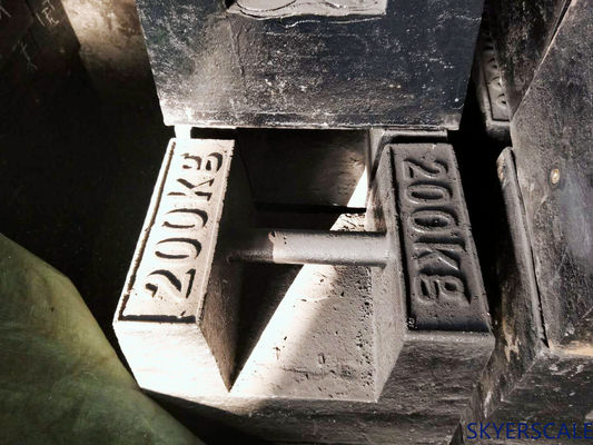 Peso de ensayo de calibración de hierro fundido