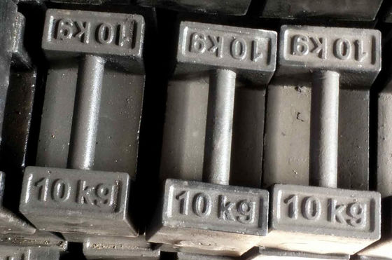 Peso de ensayo de calibración de hierro fundido