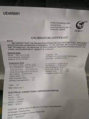 Corrosión anti de la prueba de aceite de la célula de carga de máquina del peso del haz H8C -2t del esquileo de Zemic